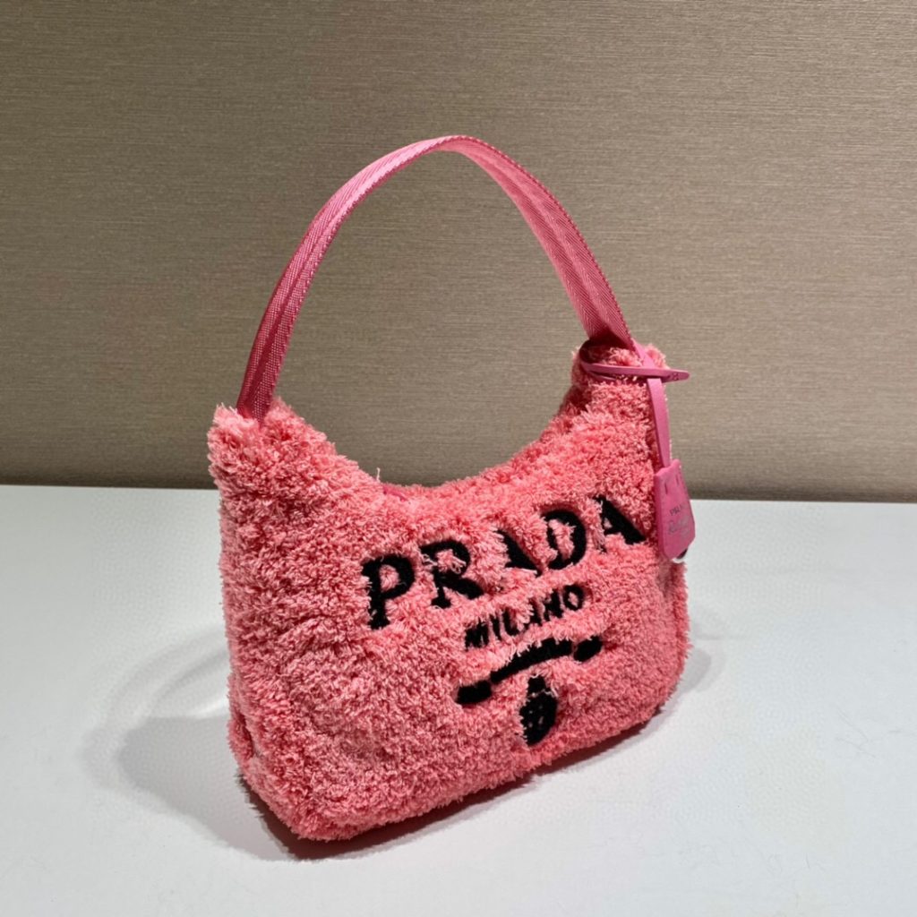 Re-Edition 2000 Terry Mini-Bag In Pink For Women 8.6in/ 22cm 1NE515_2DXO_F046J