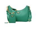 Re-Edition 2005 Saffiano Bag In Green For Women 8.6 in/ 22 cm 1BH204_NZV_F0PCL_V_V2M