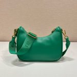 Re-Edition 2005 Saffiano Bag In Green For Women 8.6 in/ 22 cm 1BH204_NZV_F0PCL_V_V2M