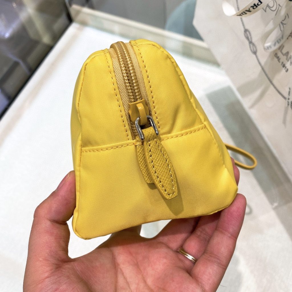 Re-Nylon Necessaire Bag Beige/Black/Green/Yellow For Women 7.8 in/ 20 cm 1NE693_R067_F0F24