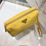 Re-Nylon Necessaire Bag Beige/Black/Green/Yellow For Women 7.8 in/ 20 cm 1NE693_R067_F0F24