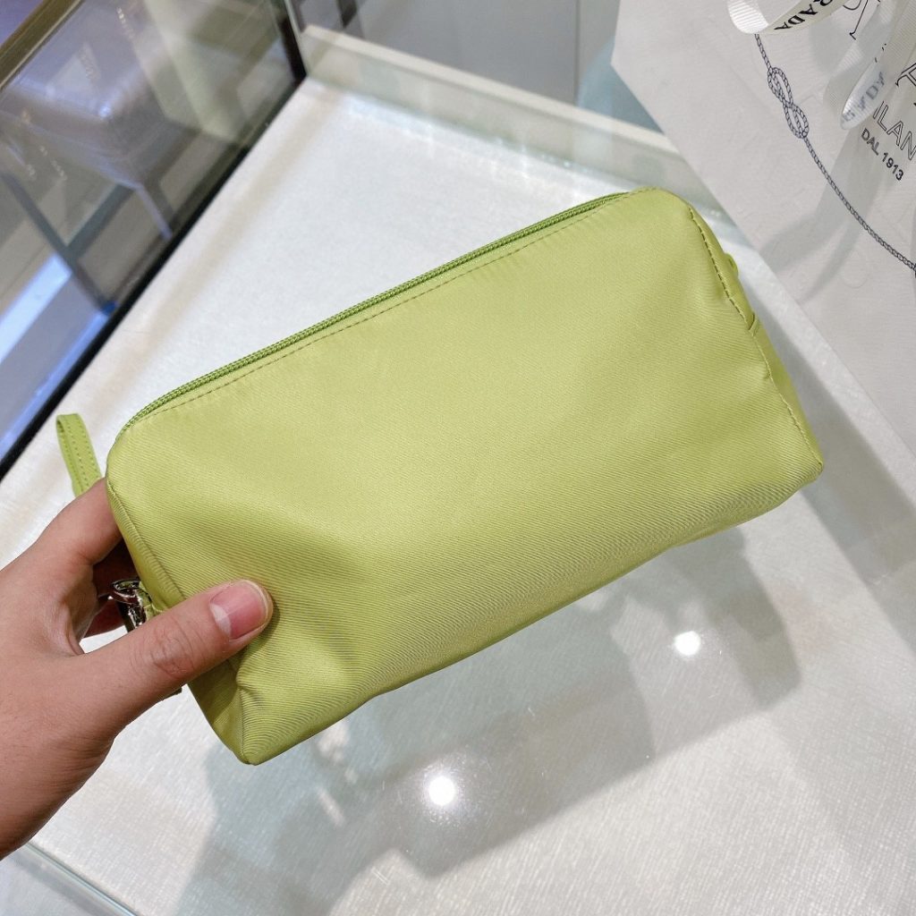 Re-Nylon Necessaire Bag Beige/Black/Green/Yellow For Women 7.8 in/ 20 cm 1NE693_R067_F0F24