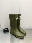 Chanel Women’s Hight Boots Dark Green For Women