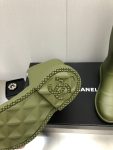 Chanel Women’s Hight Boots Dark Green For Women