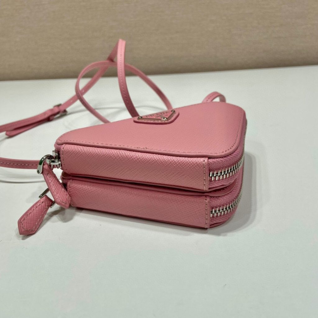 Saffiano Mini Pouch In Pink For Women 5.9in/ 15cm 1NR015_053_F0442