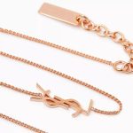 Saint Laurent Cassandre Charm Bracelet Rose Gold For Women 635533Y15008096