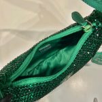 Prada Satin Mini-Bag With Crystals In Green For Women 8.6in/ 22cm 1BC515_2AWL_F0458_V_OOO