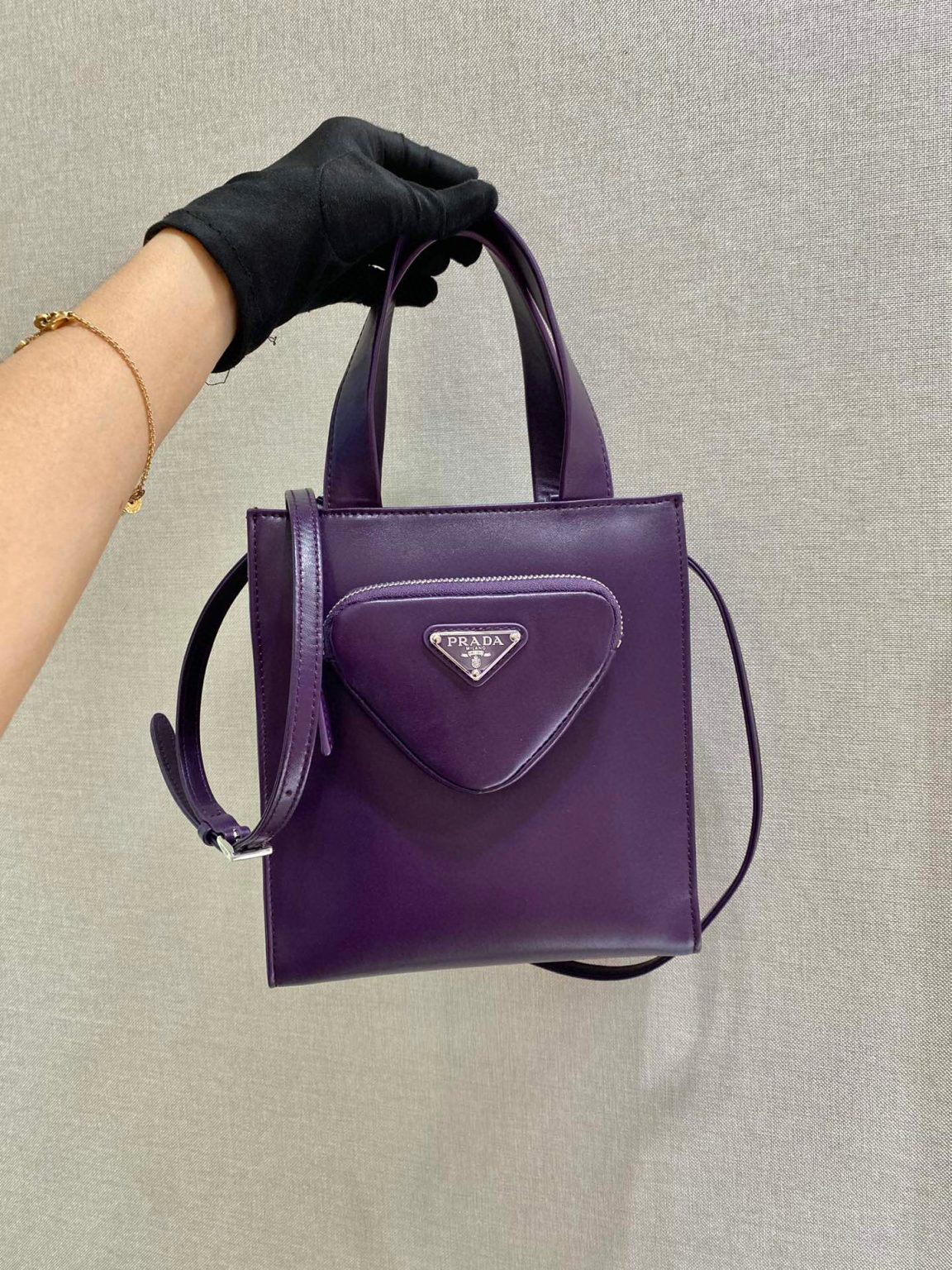 Shoulder Bag In Purple For Women 8.6in/ 22cm