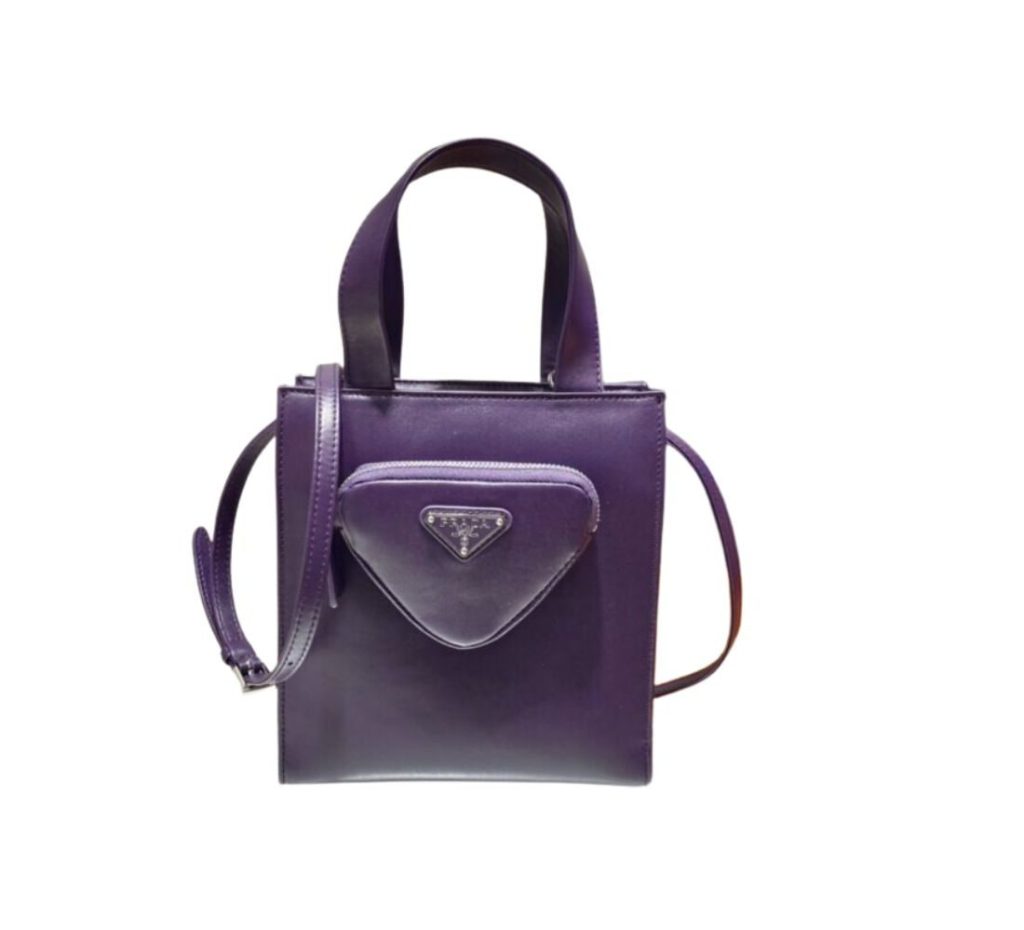 Shoulder Bag In Purple For Women 8.6in/ 22cm