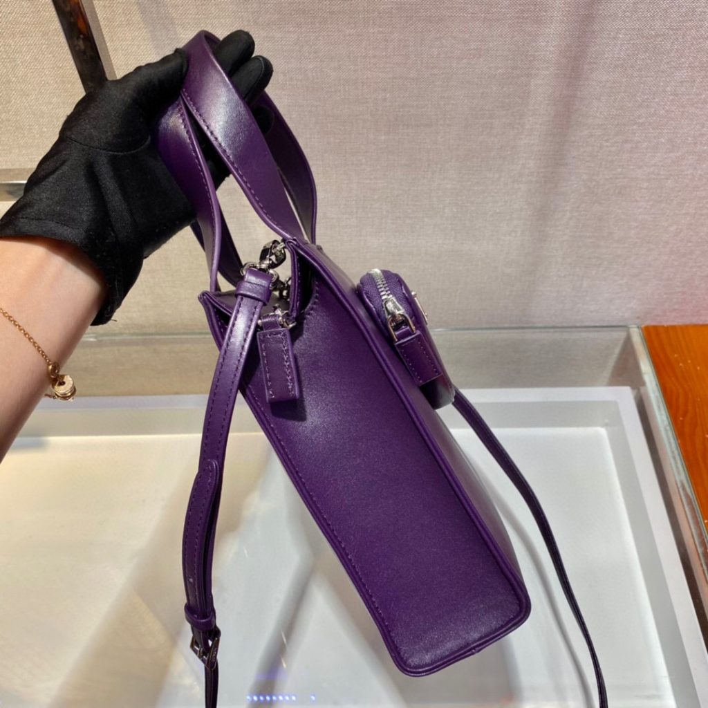 Shoulder Bag In Purple For Women 8.6in/ 22cm