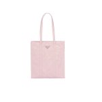 Small Antiqued Nappa Tote Bag In Pink/Black For Women 12.9 in/ 33cm 1BG459_UVL_F0E18_V_OOO