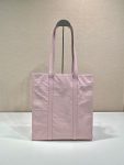 Small Antiqued Nappa Tote Bag In Pink/Black For Women 12.9 in/ 33cm 1BG459_UVL_F0E18_V_OOO