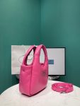 Small Padded Prada Soft Nappa Bag In Pink For Women 7.1 in/ 18 cm