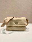 Small Padded Shoulder Bag In Beige/Pink For Women 9.1in/ 23cm 1BD313_RDLN_F0F24_V_OOO