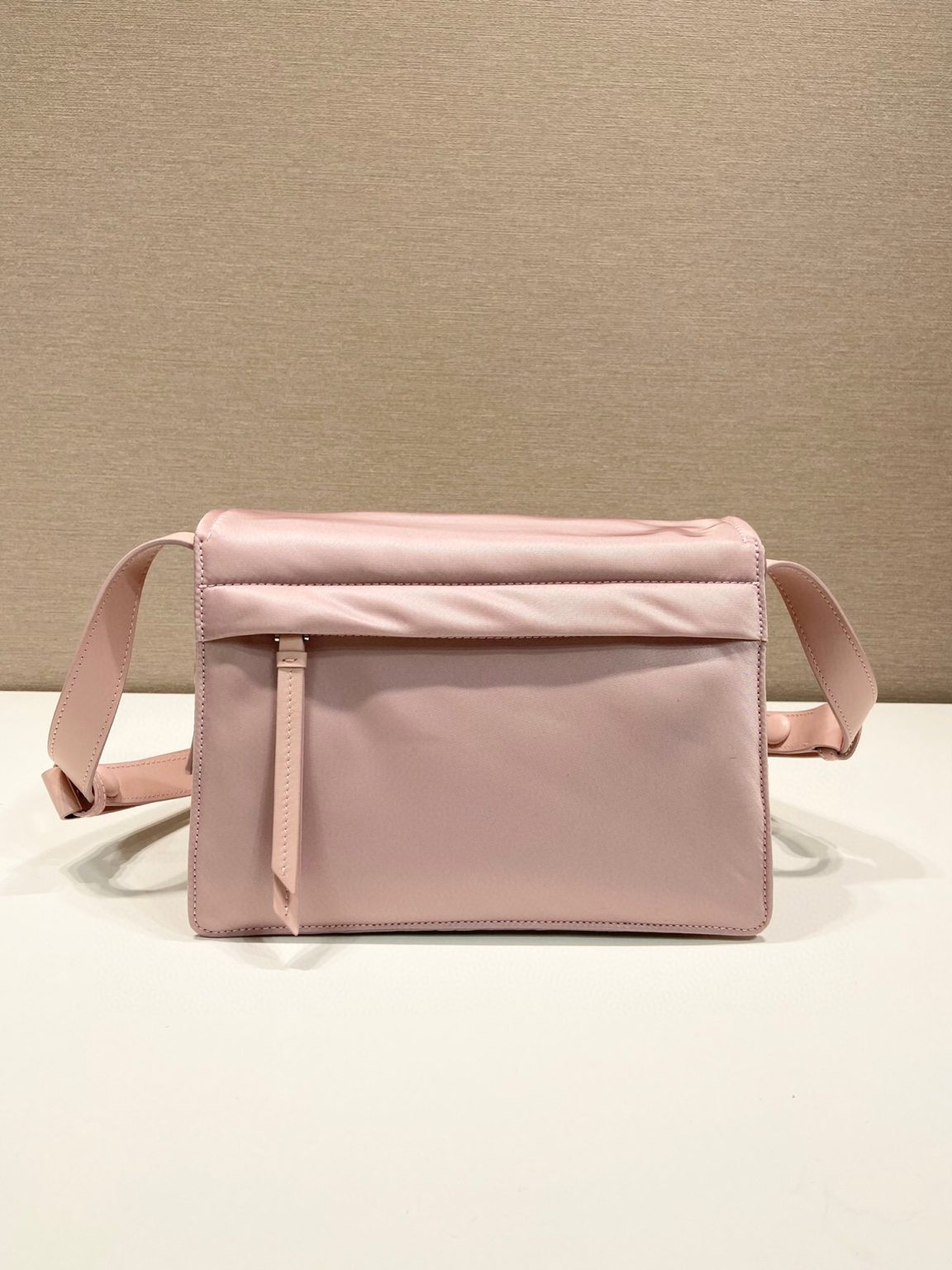 Small Padded Shoulder Bag In Beige/Pink For Women 9.1in/ 23cm 1BD313_RDLN_F0F24_V_OOO