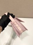 Small Padded Shoulder Bag In Beige/Pink For Women 9.1in/ 23cm 1BD313_RDLN_F0F24_V_OOO