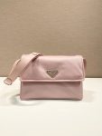 Small Padded Shoulder Bag In Beige/Pink For Women 9.1in/ 23cm 1BD313_RDLN_F0F24_V_OOO