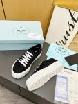 Prada Sneakers With Crystals Black For Women 1.9 in/ 5 cm