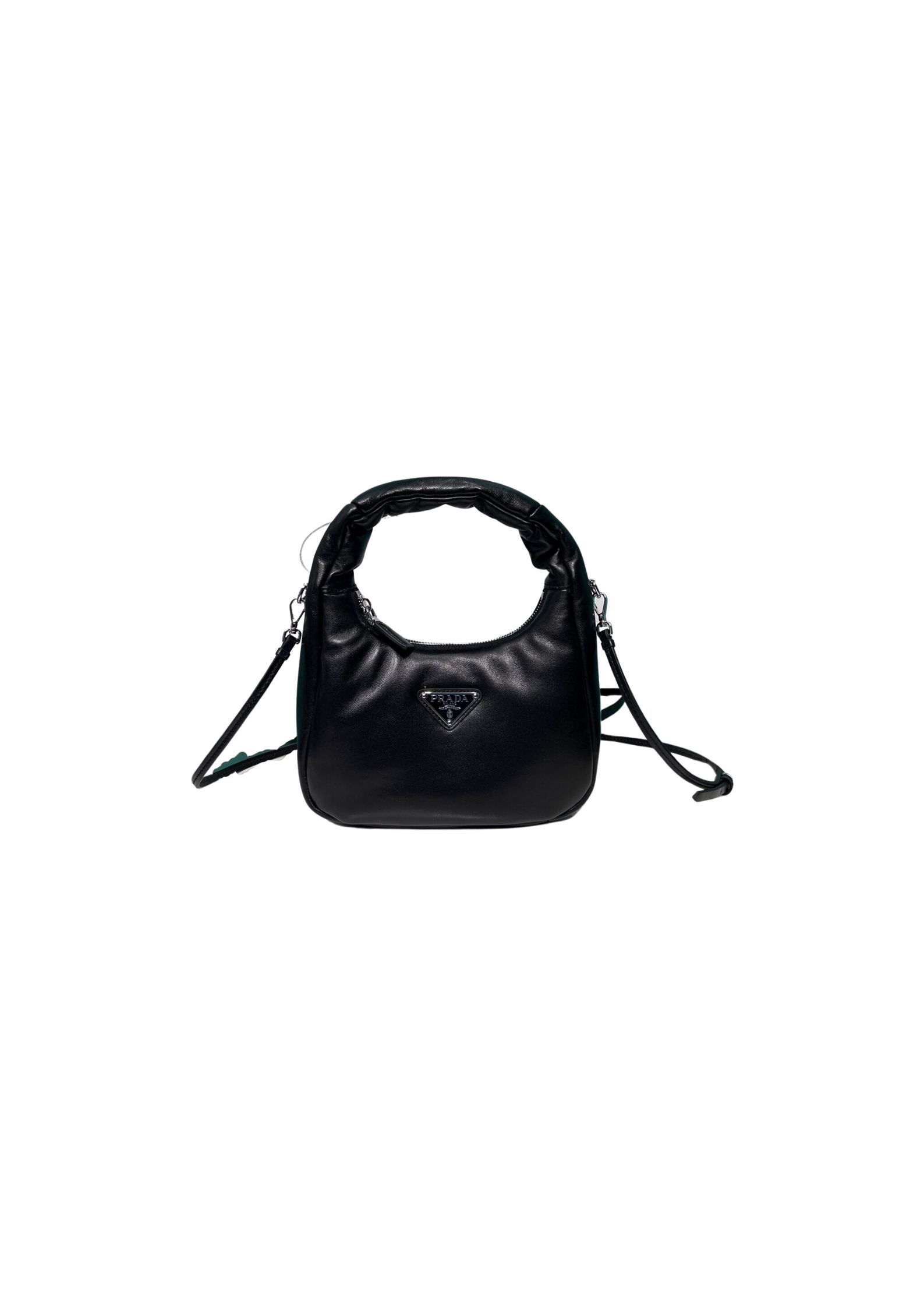 Soft Padded Nappa Mini-Bag In Black For Women 8.2 in/ 21cm 1BA384_2DYI_F0002_V_OVM