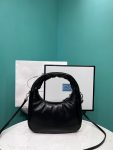 Soft Padded Nappa Mini-Bag In Black For Women 8.2 in/ 21cm 1BA384_2DYI_F0002_V_OVM