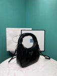 Soft Padded Nappa Mini-Bag In Black For Women 8.2 in/ 21cm 1BA384_2DYI_F0002_V_OVM