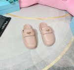 Prada Soft Padded Nappa Sabots Light Pink For Women 0.8 in/ 2cm