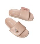 Prada Soft Padded Nappa Slides Light Pink For Women 0.8 in/ 2cm