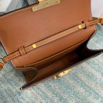 Strap Bag Trimophe In Natural Brown/Black For Women‎ 8in/21.5cm 195263BFN.04LU