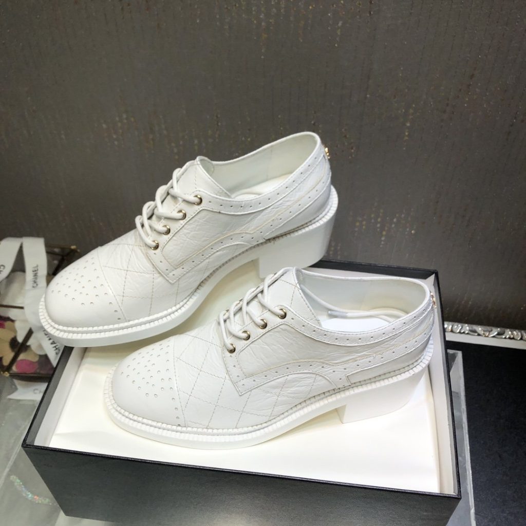 Chanel Women’s Laced Shoes White For Women