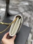 Saint Laurent Envelope Small Chain Bag White For Women, Women’s Bags 8.6in/22cm YSL