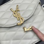 Saint Laurent June Box Bag White For Women, Women’s Bags 7.5in/19cm YSL