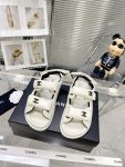 Chanel Women’s Sandals With Chanel Logo White For Women