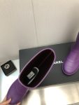 Chanel Women’s Hight Boots Purple For Women