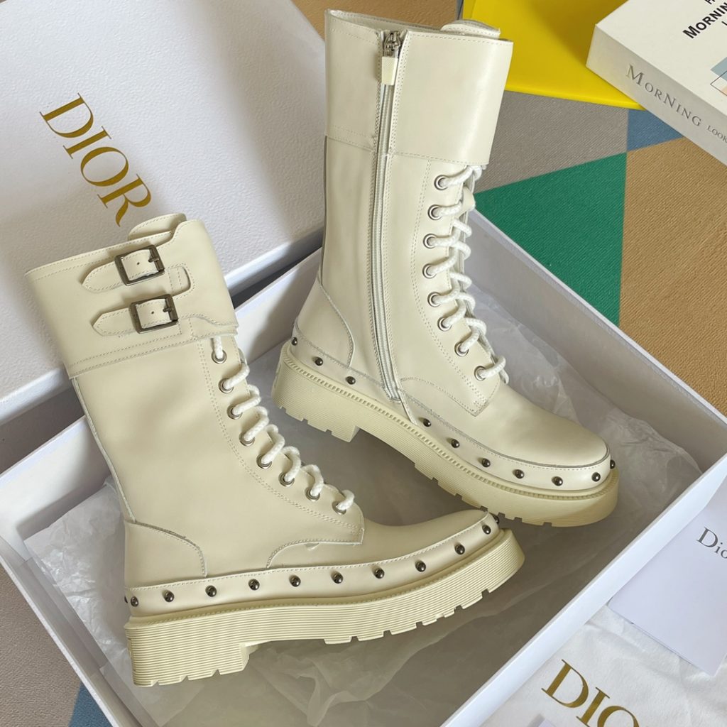 Christian Dior Women’s Diorquake Ankle Boot White For Women CD