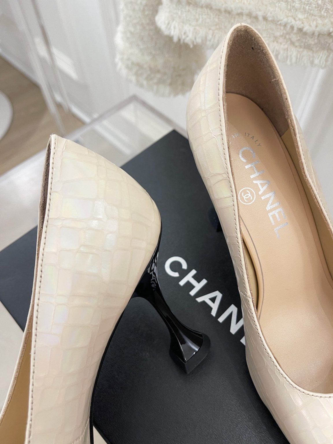 Chanel Women’s Pump & Grosgrain Beige For Women