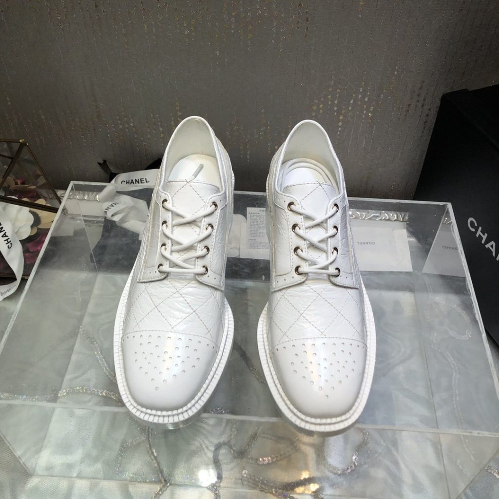 Chanel Women’s Laced Shoes White For Women