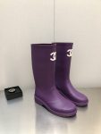 Chanel Women’s Hight Boots Purple For Women