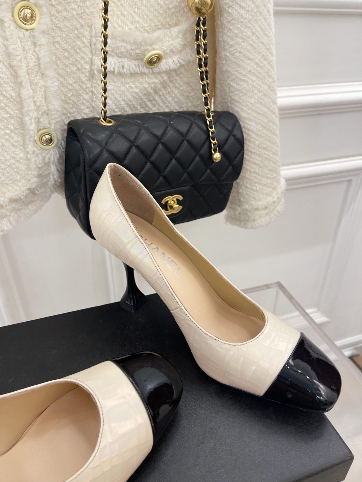 Chanel Women’s Pump & Grosgrain Beige For Women