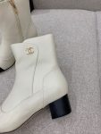 Chanel Women’s Ankle Boots White For Women 2.2in/5.5cm