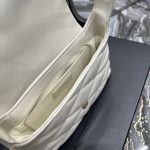 Saint Laurent Le 57 Hobo Shoulder Bag White For Women, Women’s Bags 9.8in/25cm YSL 698567AAAO09207