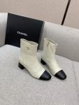 Chanel Women’s Ankle Boots White For Women 2.2in/5.5cm