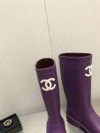 Chanel Women’s Hight Boots Purple For Women