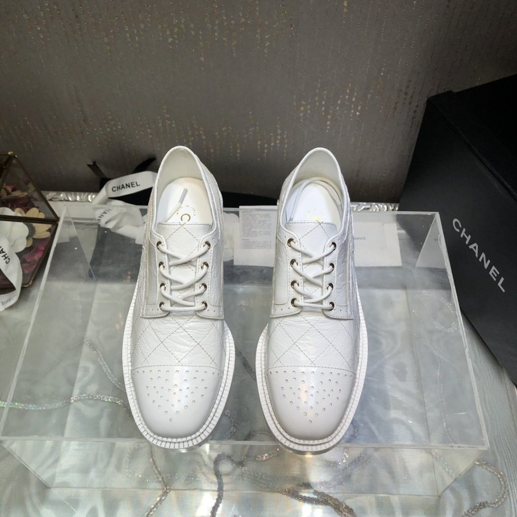 Chanel Women’s Laced Shoes White For Women