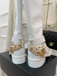 Chanel Women’s High Boots With Decor White For Women 1.5in/ 4cm