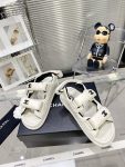 Chanel Women’s Sandals With Chanel Logo White For Women