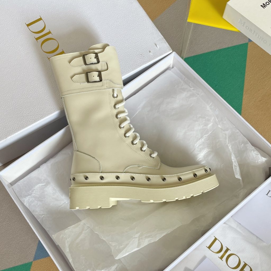 Christian Dior Women’s Diorquake Ankle Boot White For Women CD