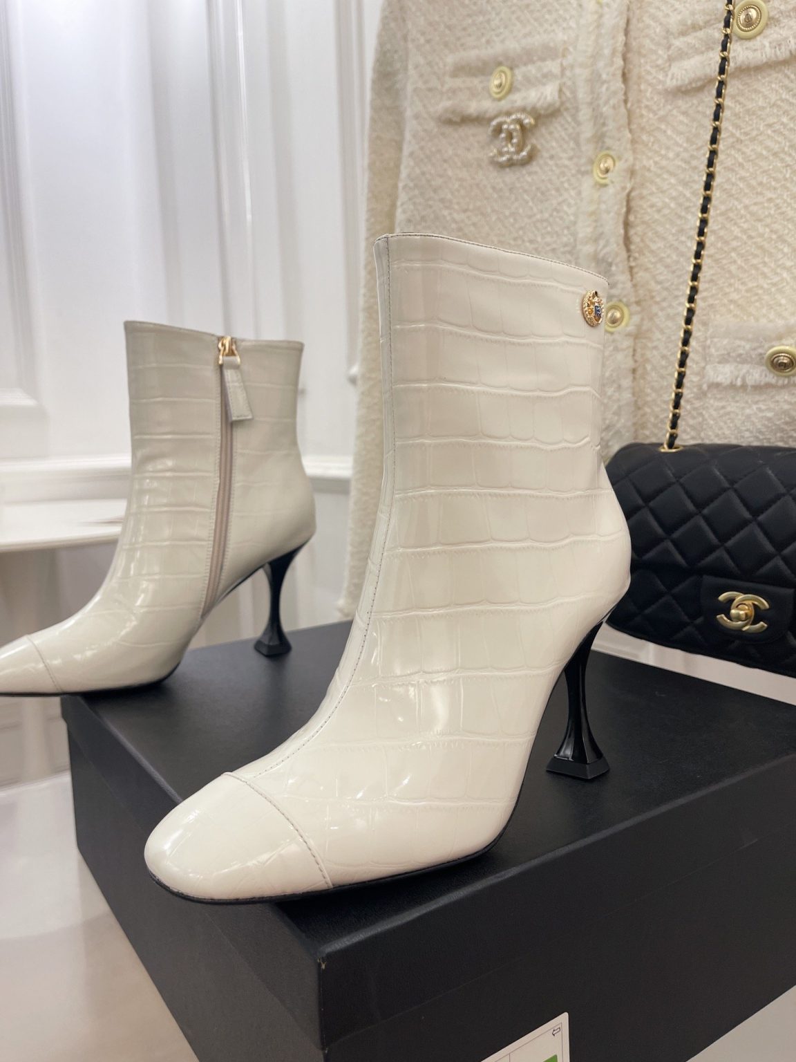 Chanel Women’s Short Boot White For Women