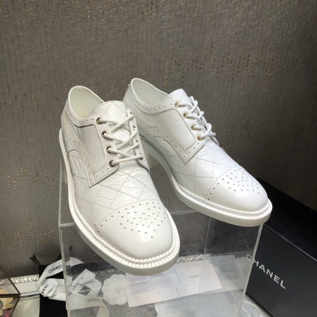 Chanel Women’s Laced Shoes White For Women