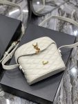 Saint Laurent June Box Bag White For Women, Women’s Bags 7.5in/19cm YSL