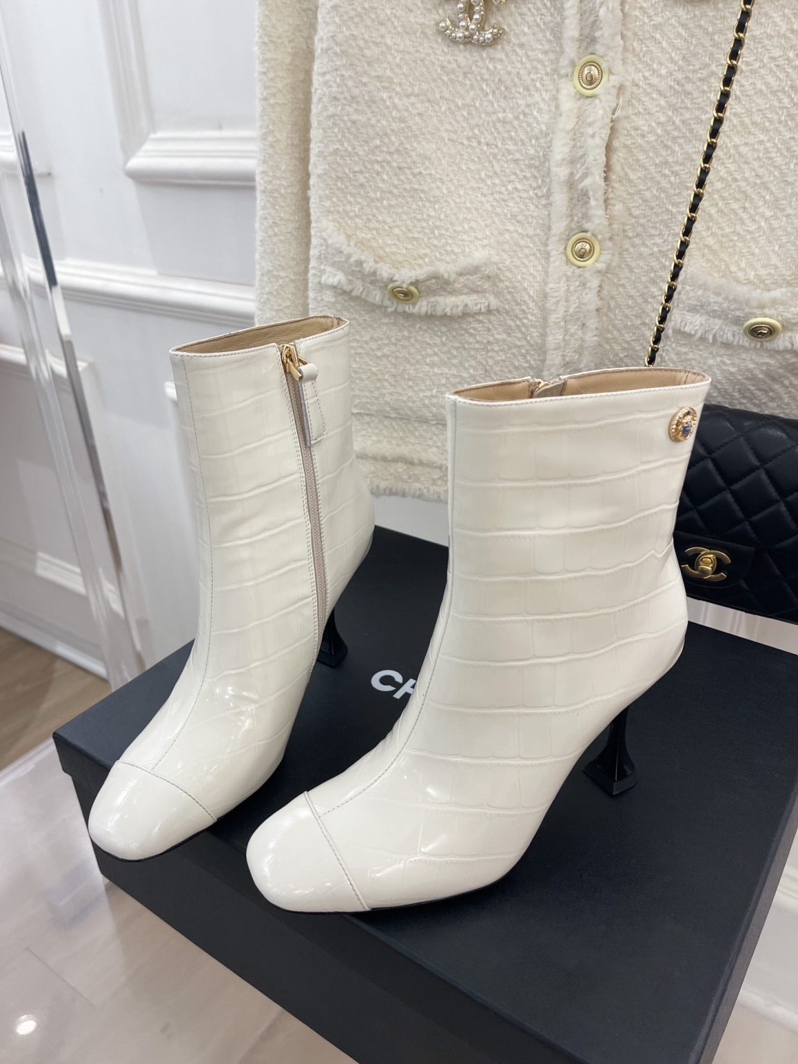 Chanel Women’s Short Boot White For Women